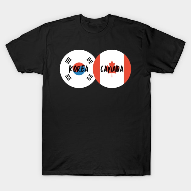 Korean Canadian - Korea, Canada T-Shirt by The Korean Rage